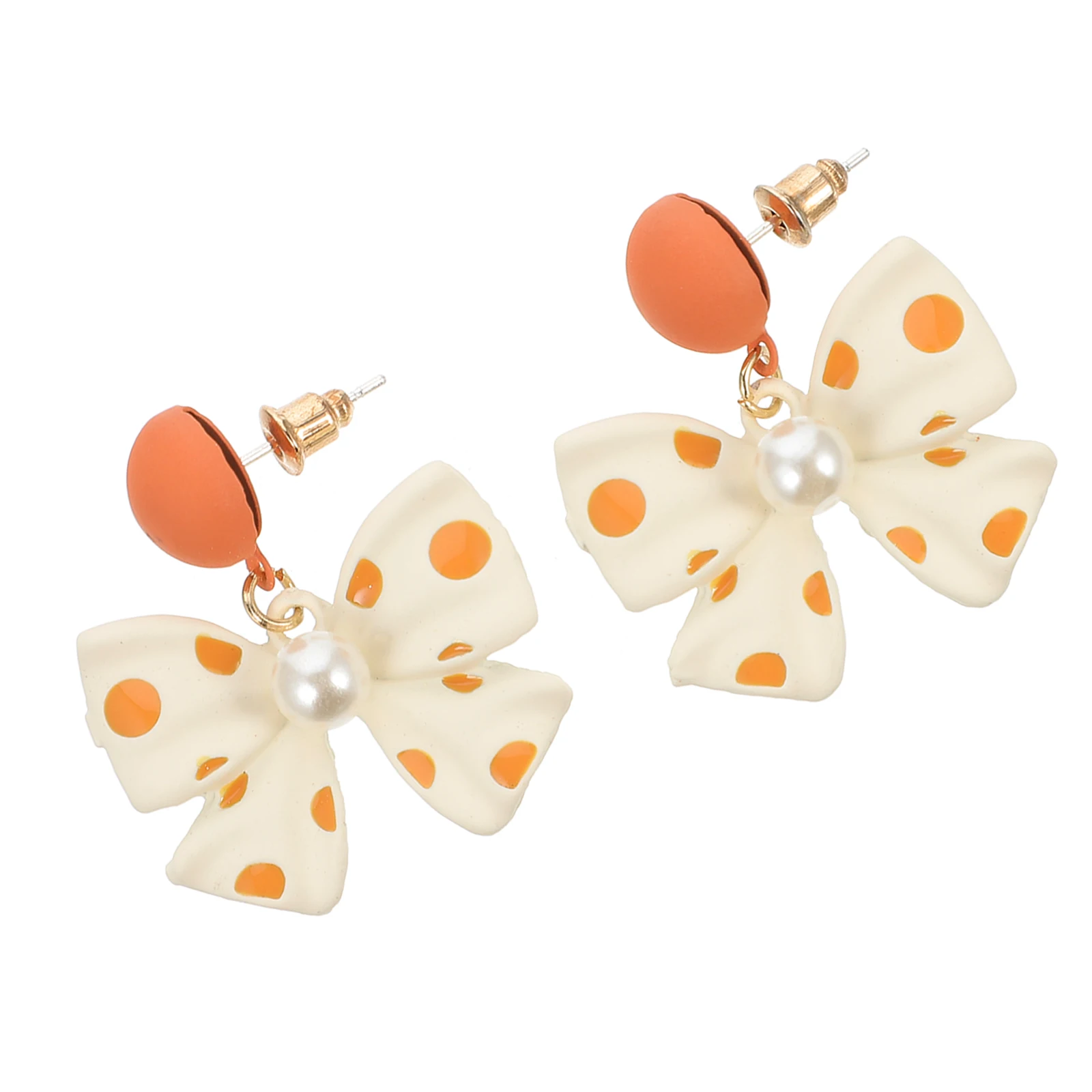 Pearl Bow Earrings Bowknot Gift Girls' Stud Pendant Alloy Jewelry for Women Wedding Fashionable 
Pearl Bow Earrings Bowknot Gift Girls' Stud Pendant Alloy Jewelry for Women Wedding Fashionable