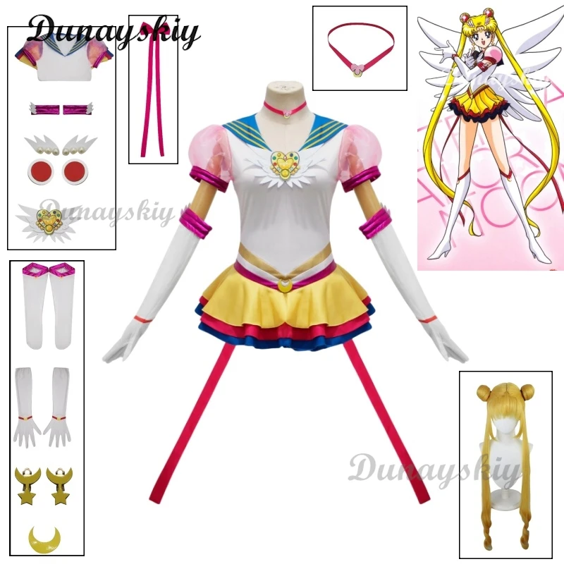 Аниме JK Sailor Косплей Костюм Парик Цукино Усаги Униформа Платье Одежда Косплей Желтый Парик Хэллоуин Карнавальная Вечеринка Женщины
Аниме JK Sailor Косплей Костюм Парик Цукино Усаги Униформа Платье Одежда Косплей Желтый Парик Хэллоуин Карнавальная Вечеринка Женщины