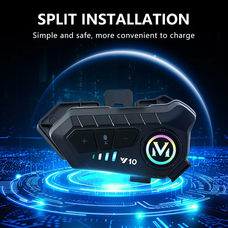 Bluetooth 5.3 Helmet Headset Wireless Hands-free Call Phone Kit Waterproof Motorcycle Earphone MP3 Music Player Speaker for Moto
Bluetooth 5.3 Helmet Headset Wireless Hands-free Call Phone Kit Waterproof Motorcycle Earphone MP3 Music Player Speaker for Moto