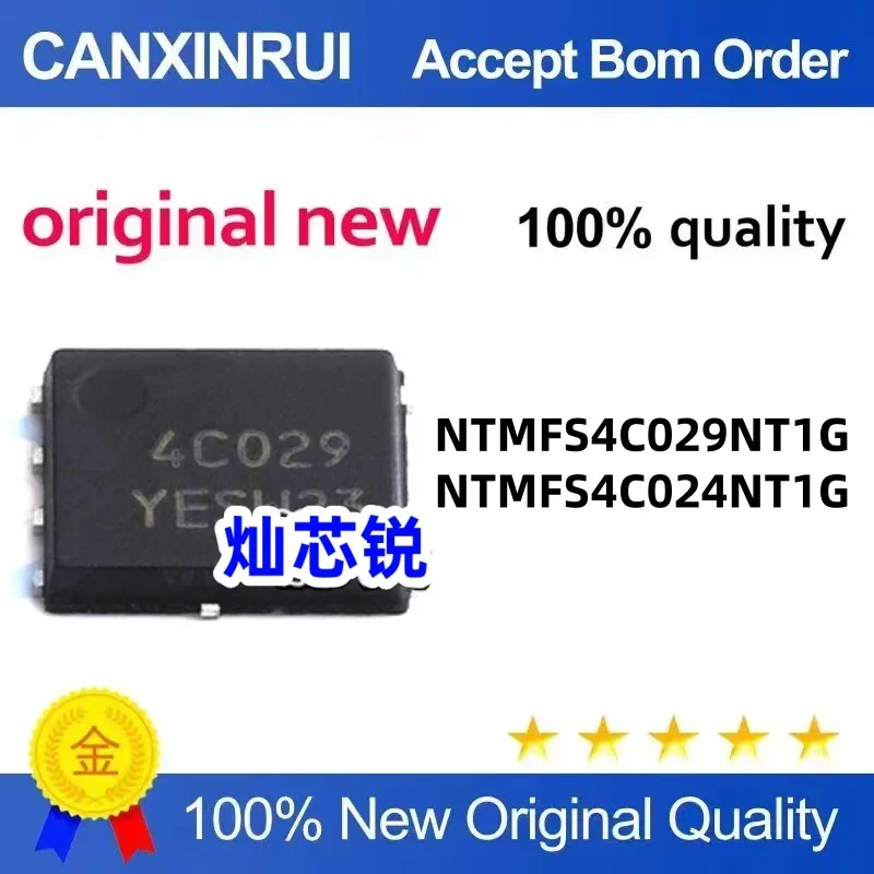 (5 pieces) New NTMFS4C029NT1G 4C029 NTMFS4C024NT1G 4C024 DFN8 chip IC
(5 pieces) New NTMFS4C029NT1G 4C029 NTMFS4C024NT1G 4C024 DFN8 chip IC