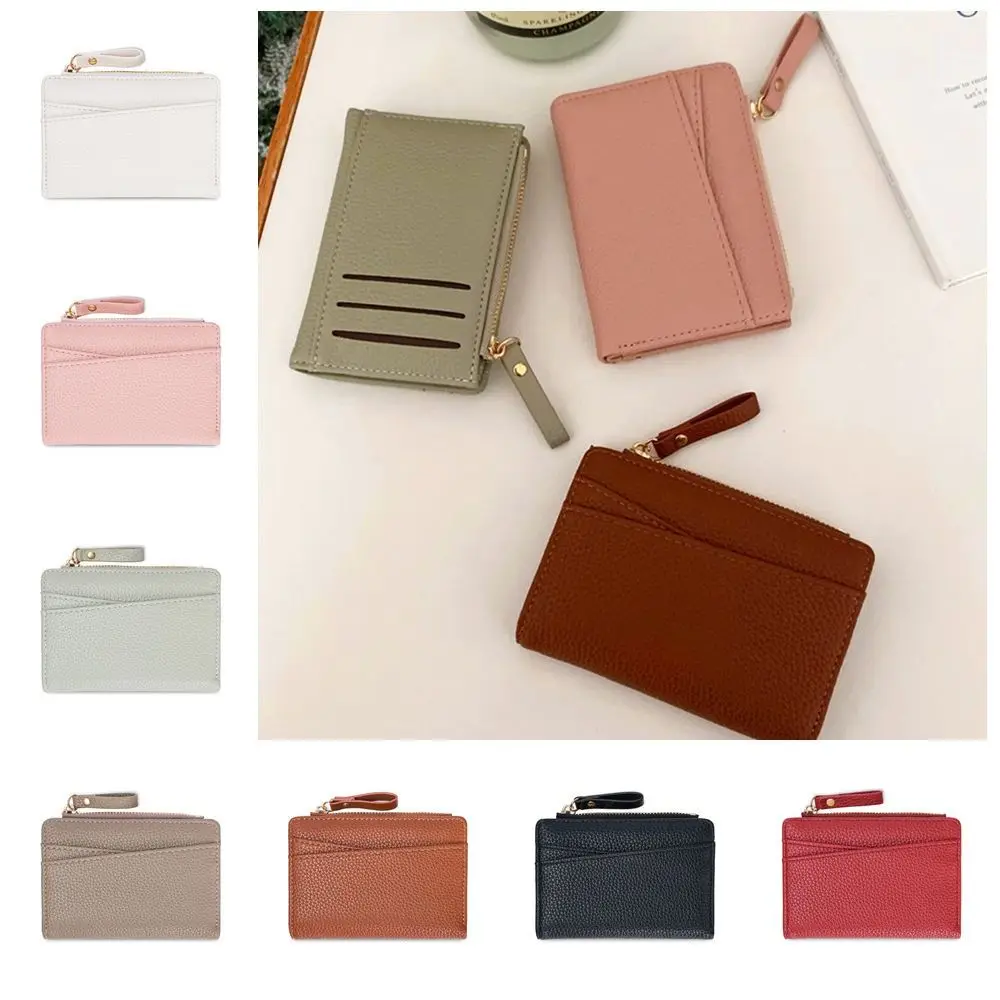 PU Leather Lichee Pattern Short Wallets Korean Style Portable Women Clutch Bag Multifunctional Coin Purse Change Bag Women
PU Leather Lichee Pattern Short Wallets Korean Style Portable Women Clutch Bag Multifunctional Coin Purse Change Bag Women
