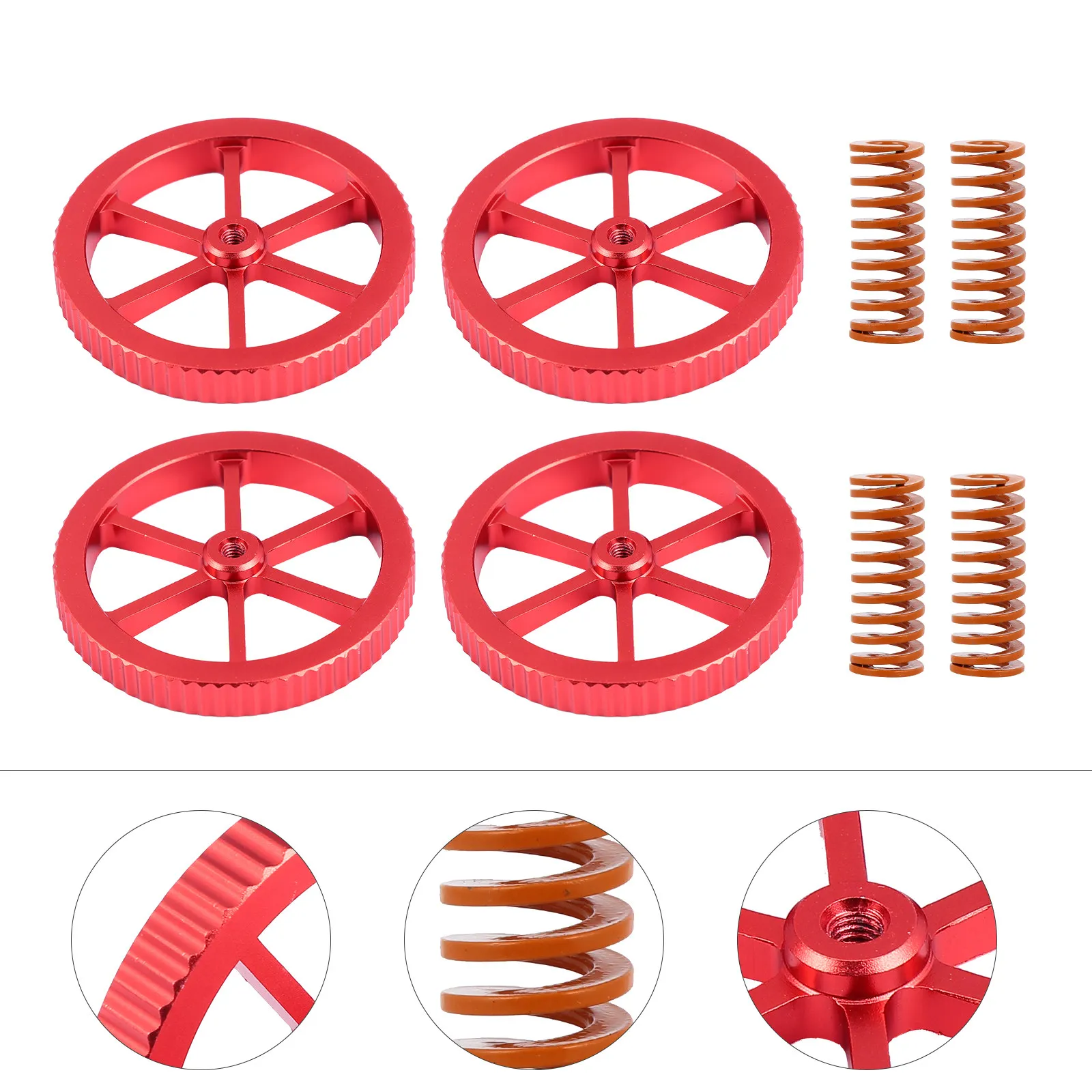 4 pcs Aluminum Hand Leveling Nut 3D Printing Accessories Upgraded Large Size For Hot Bed Leveling Printer Parts 3D Printer
4 pcs Aluminum Hand Leveling Nut 3D Printing Accessories Upgraded Large Size For Hot Bed Leveling Printer Parts 3D Printer