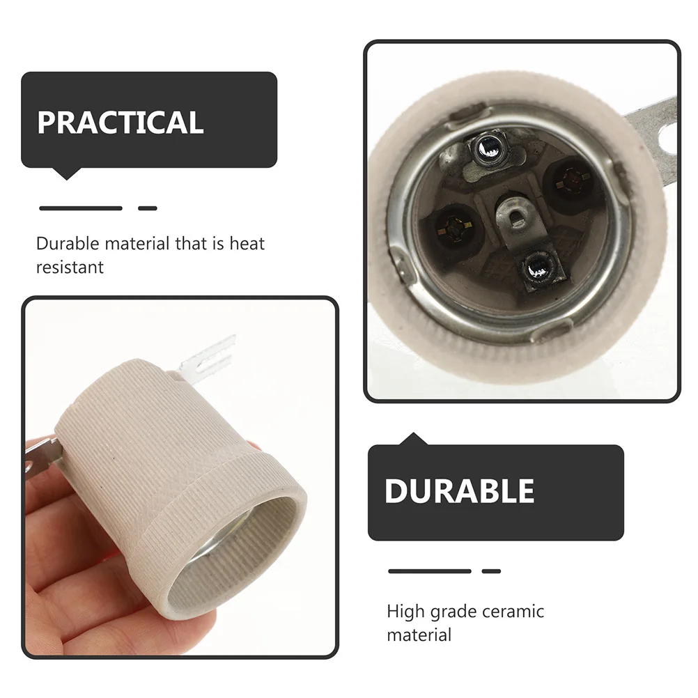 6pcs E27 Ceramic Lamp Holder Industrial Style Light Bulb Socket For Kitchen Bedroom Garage Ceiling Chandelier Replacement Parts
6pcs E27 Ceramic Lamp Holder Industrial Style Light Bulb Socket For Kitchen Bedroom Garage Ceiling Chandelier Replacement Parts