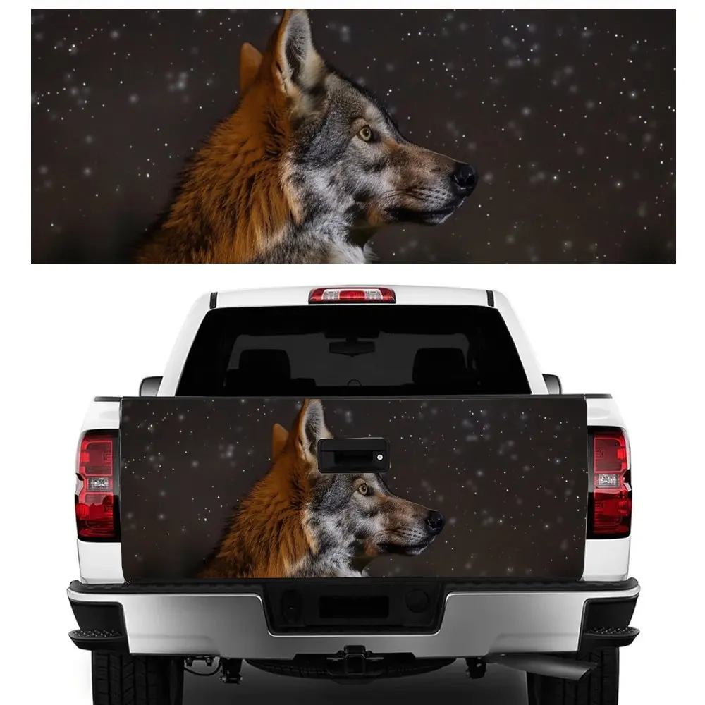 Lone Wolf Thinking Under Starry Sky Car Tail Trunk Protect Vinly Decal Auto Accessories Hood Decor Sticker for Off-road Pickup
Lone Wolf Thinking Under Starry Sky Car Tail Trunk Protect Vinly Decal Auto Accessories Hood Decor Sticker for Off-road Pickup