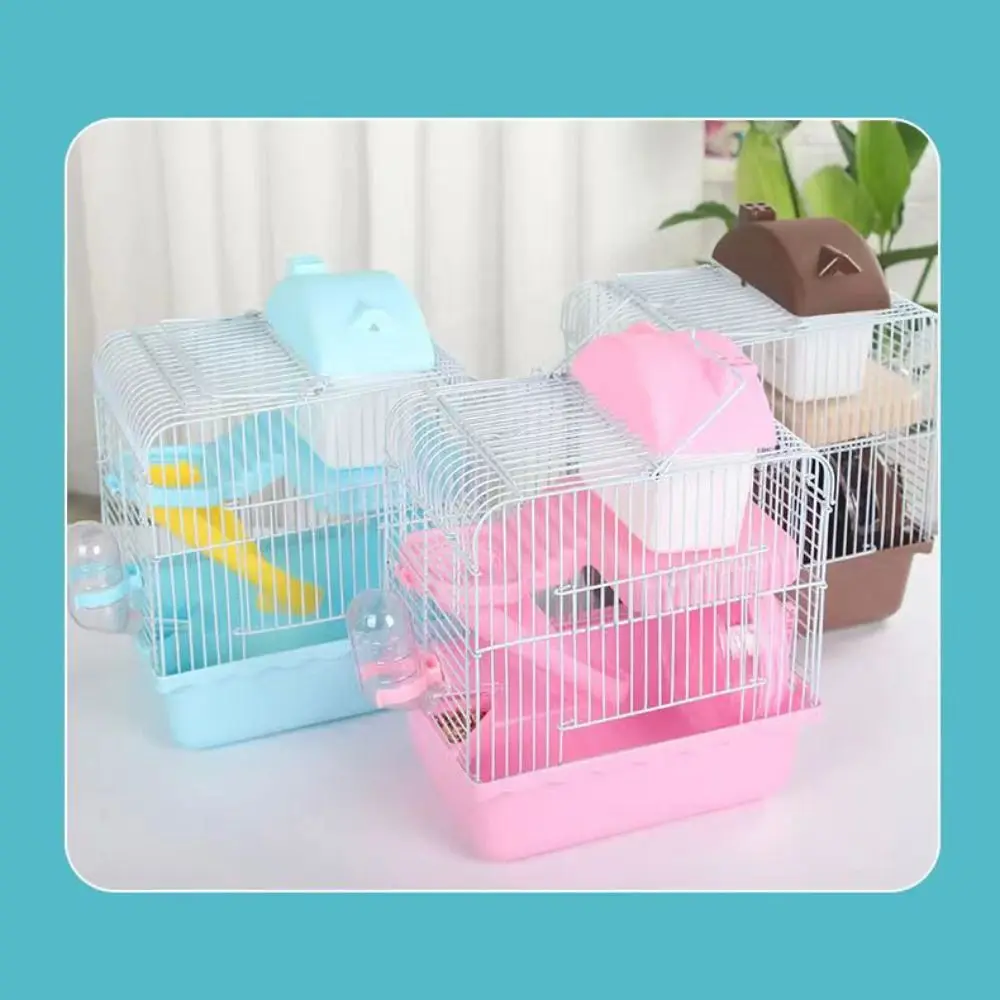 Ventilation Hamster Double-storey Villa Feeding Bottle Removable Pet Castle Cage with Running Wheel with Handle Hamster Nest
Ventilation Hamster Double-storey Villa Feeding Bottle Removable Pet Castle Cage with Running Wheel with Handle Hamster Nest