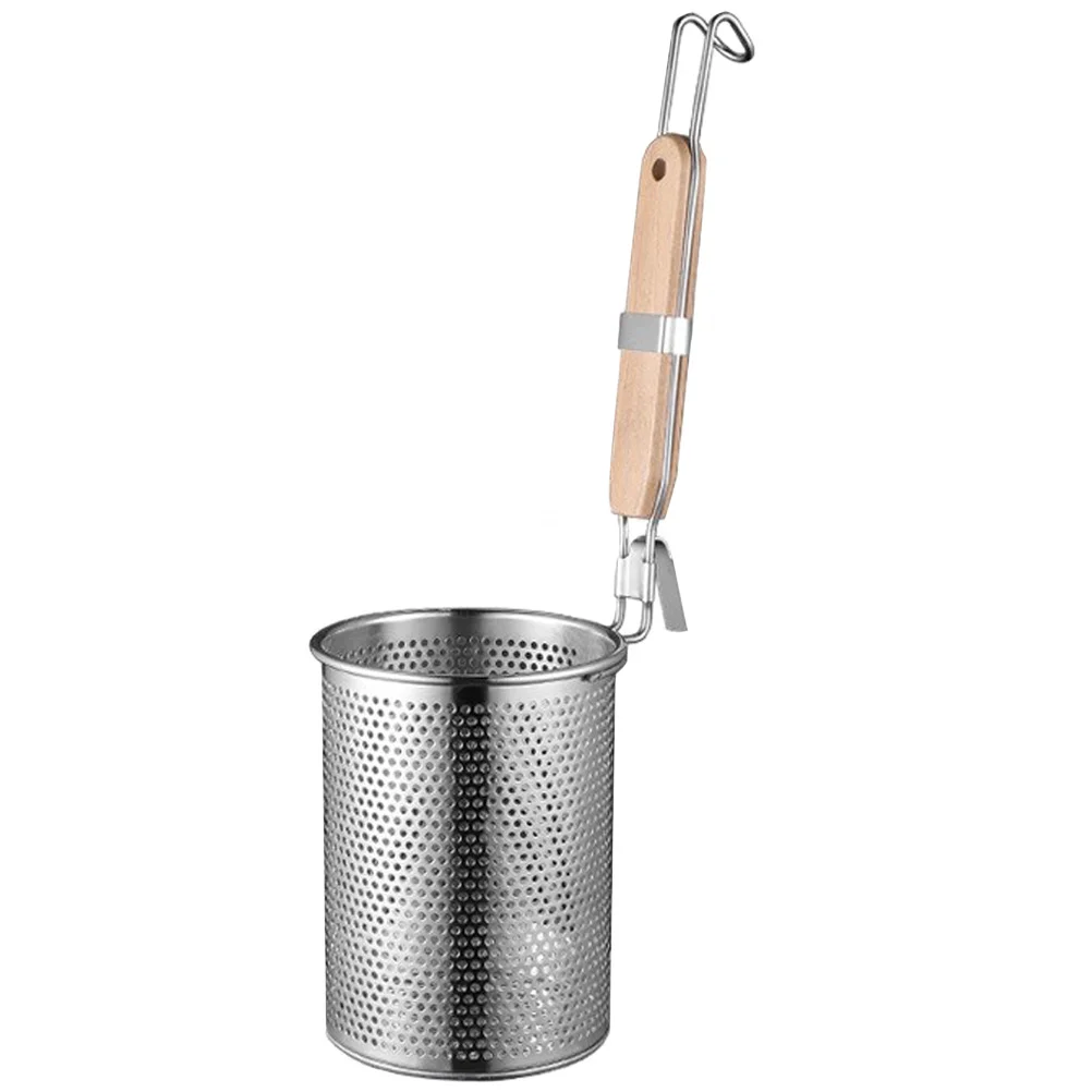 Stainless Steel Wood Handle Noodle Strainer Baskets Colander Spoon Mesh Filter Basket Heat Resistant Small Size Easy Storage
Stainless Steel Wood Handle Noodle Strainer Baskets Colander Spoon Mesh Filter Basket Heat Resistant Small Size Easy Storage
