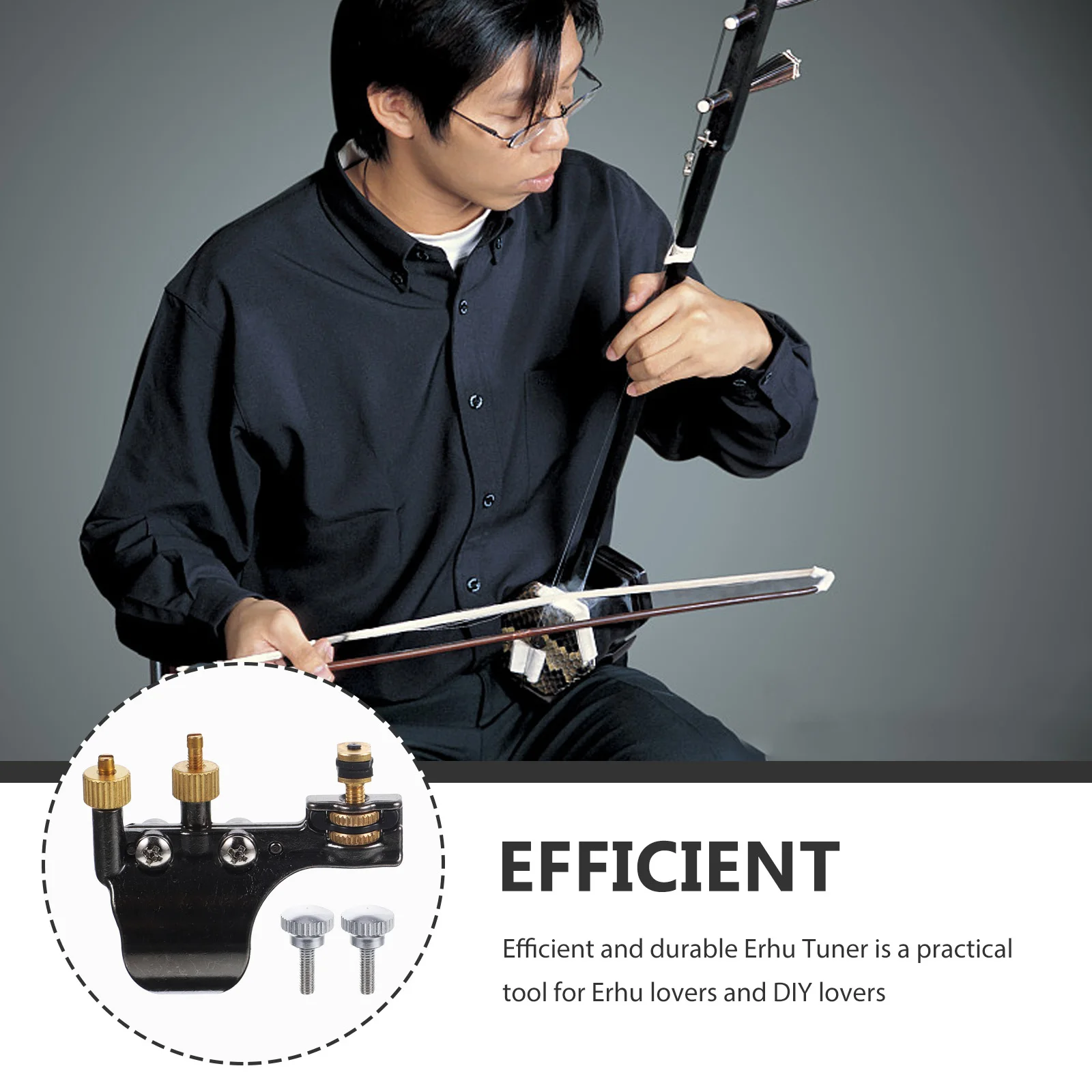 Erhu Tuner Tailpiece Musical Instrument Beginner Afinador Accessories Fine-tuning Replace
Erhu Tuner Tailpiece Musical Instrument Beginner Afinador Accessories Fine-tuning Replace