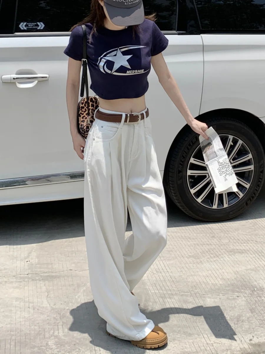 Рваные джинсы, корейская одежда, женские палаццо, широкие драпированные туфли, женские брюки, джинсовая мода, элегантный, шикарный, модный
Рваные джинсы, корейская одежда, женские палаццо, широкие драпированные туфли, женские брюки, джинсовая мода, элегантный, шикарный, модный