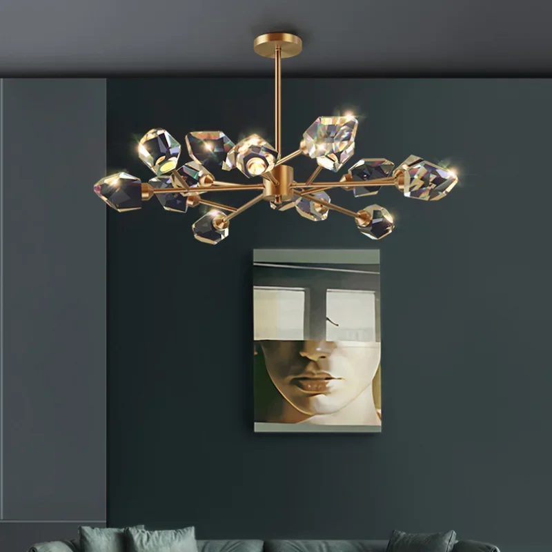 LED Postmodern Crystal Copper Designer Round Chandelier Lighting Lustre Suspension Luminaire Lampen For Dinning Room ZM1121
LED Postmodern Crystal Copper Designer Round Chandelier Lighting Lustre Suspension Luminaire Lampen For Dinning Room ZM1121