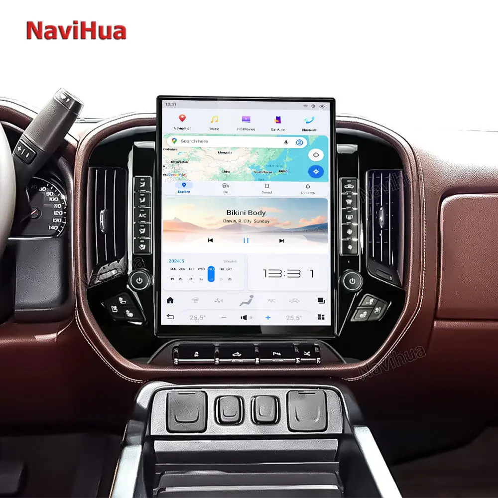 Navihua Vertical Screen Android Radio DVD Player Stereo for Chevrolet Silverado GMC Sierra 2015-2018 Gps Multimedia Navigation
Navihua Vertical Screen Android Radio DVD Player Stereo for Chevrolet Silverado GMC Sierra 2015-2018 Gps Multimedia Navigation
