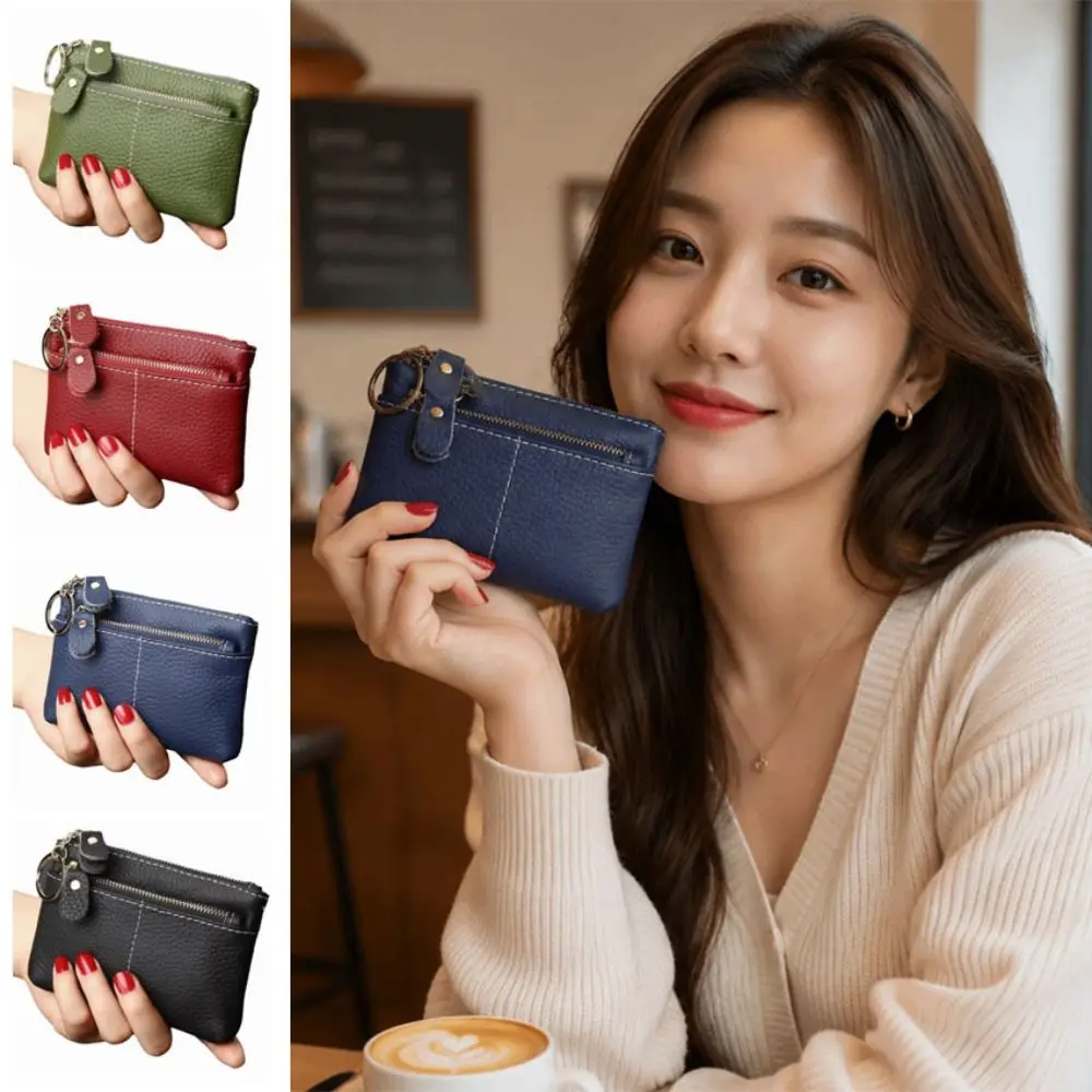 Vintage Mini Coin Purse Multi-Card Slot PU Leather Women's Keychain Wallet Zipper Closure Portable Card Storage Pouch Female
Vintage Mini Coin Purse Multi-Card Slot PU Leather Women's Keychain Wallet Zipper Closure Portable Card Storage Pouch Female