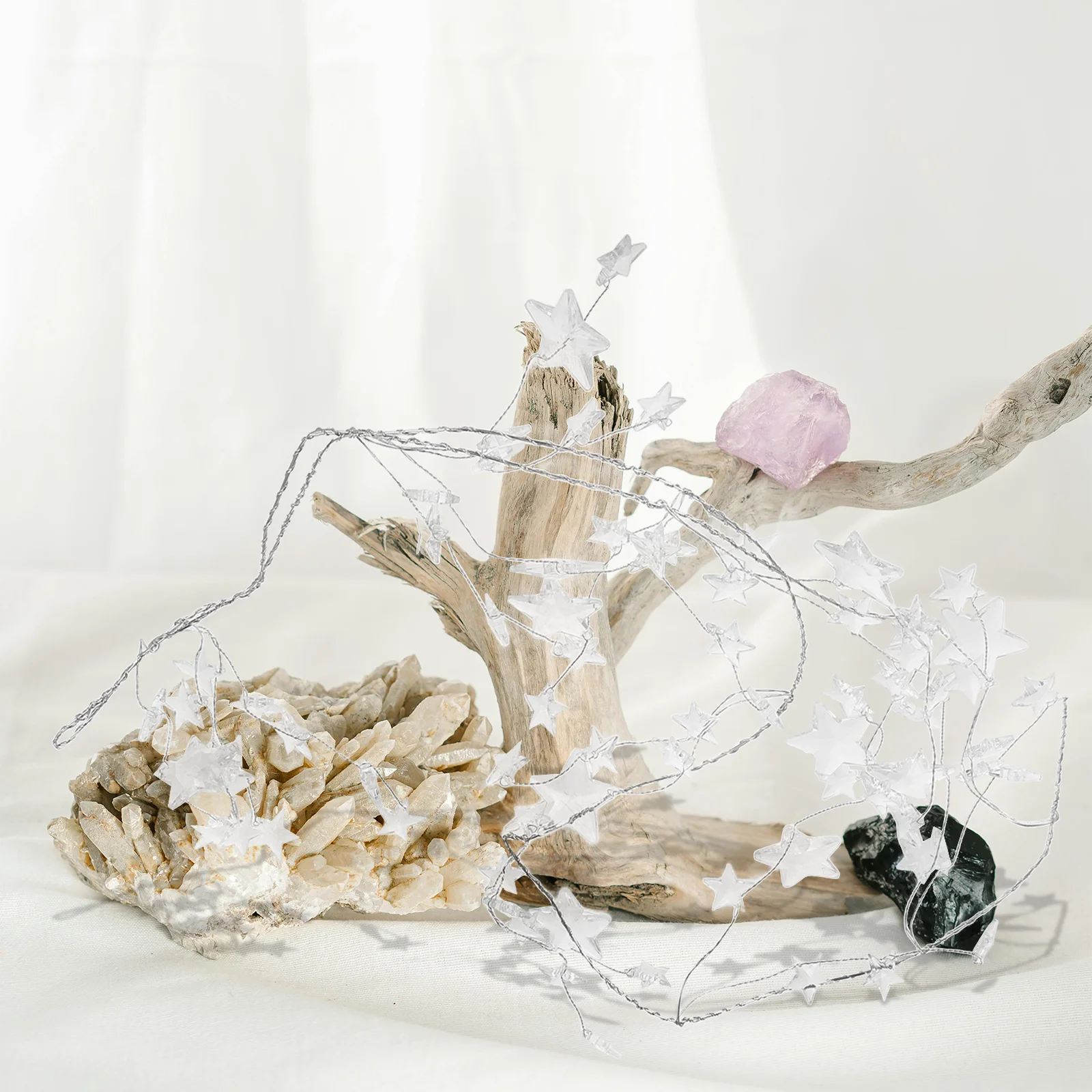 Elegant Clear Star Bead Garland Acrylic Christmas Tree Decor Hanging Festive Ornament for Winter Holiday Party
Elegant Clear Star Bead Garland Acrylic Christmas Tree Decor Hanging Festive Ornament for Winter Holiday Party