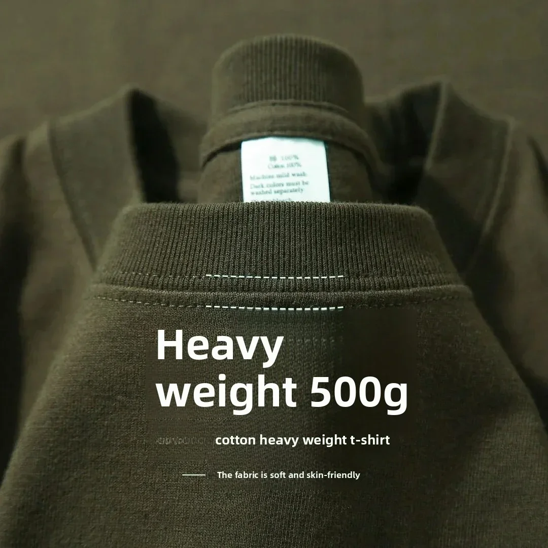 Мужская футболка 500 г/м2, тяжелая повседневная футболка в американском стиле, мужская футболка с круглым вырезом и коротким рукавом, весенне-летняя футболка, мужская одежда
Мужская футболка 500 г/м2, тяжелая повседневная футболка в американском стиле, мужская футболка с круглым вырезом и коротким рукавом, весенне-летняя футболка, мужская одежда