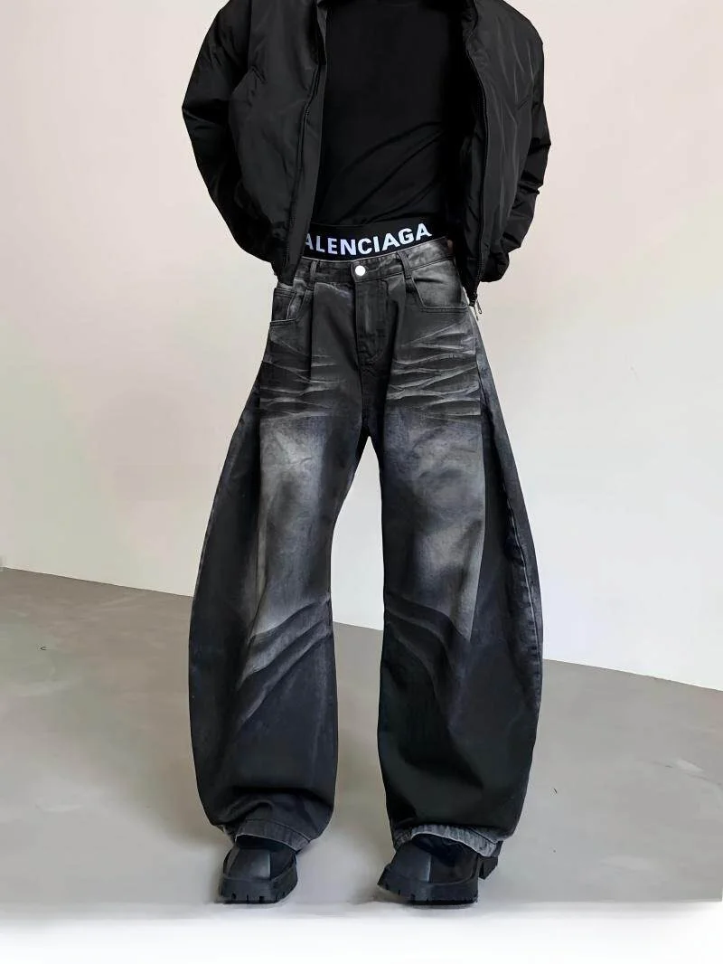 American High Street Vintage Washed Wide Leg Men's Jeans Loose Dragging Knife Pants Hand Rubbing Design Sensation Cotton Stre...
American High Street Vintage Washed Wide Leg Men's Jeans Loose Dragging Knife Pants Hand Rubbing Design Sensation Cotton Stre...