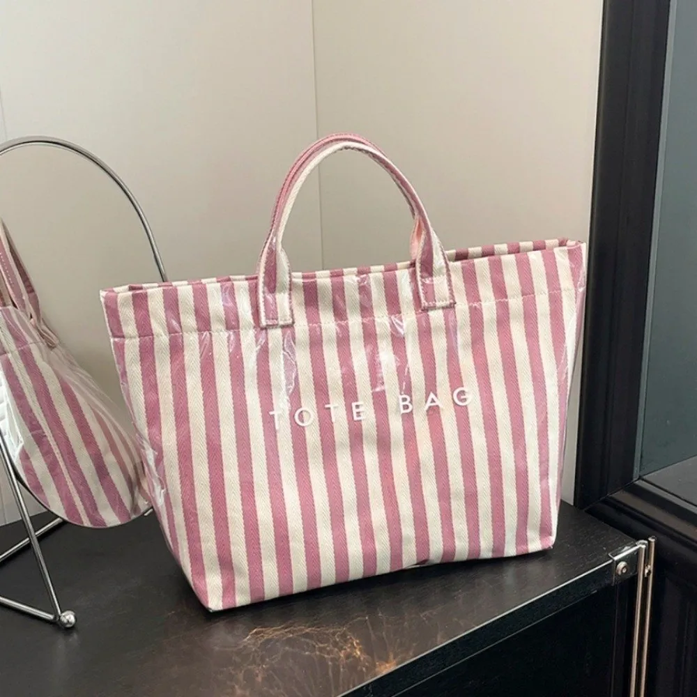 Waterproof PVC Striped Tote Bag Letter Print Stripe Transparent Jelly Bag Tote Pouch Shoulder Bag Letter Prints Handbags
Waterproof PVC Striped Tote Bag Letter Print Stripe Transparent Jelly Bag Tote Pouch Shoulder Bag Letter Prints Handbags