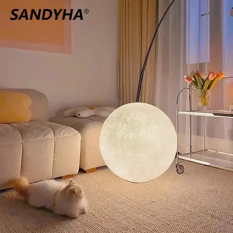 SANDYHA Nordic Style Floor Lamp Rotundity Moon Design Led Light for Living Room Bedroom Decoration Home Study Lighting Fixtures
SANDYHA Nordic Style Floor Lamp Rotundity Moon Design Led Light for Living Room Bedroom Decoration Home Study Lighting Fixtures