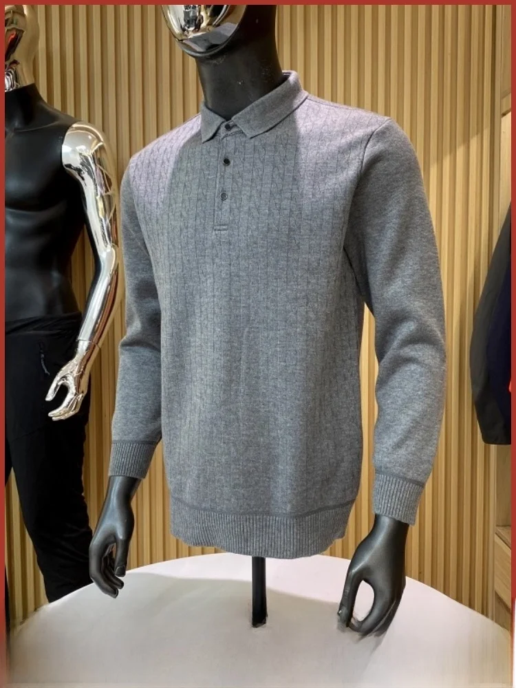 Warm Busin Men's irt Soft Cosite ain Texture Turn-down Collar Faionable Urban Sle Long Sve Fce Lined
Warm Busin Men's irt Soft Cosite ain Texture Turn-down Collar Faionable Urban Sle Long Sve Fce Lined