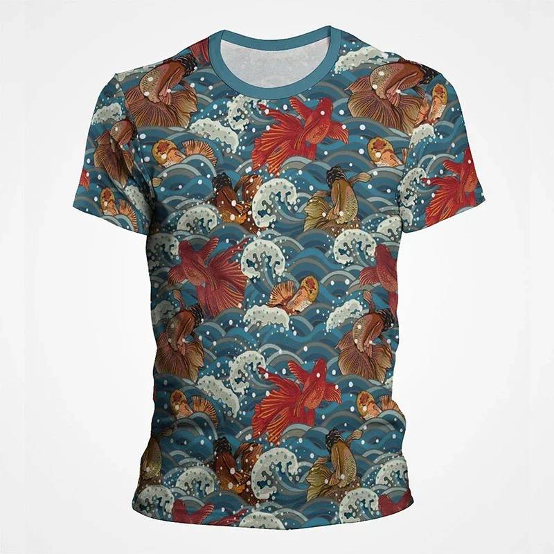 2025 New Goldfish Koi Vintage Plus-size Men's T-shirt Summer Short Sleeve 3D Printed Sport Quick Drying Breathable Top
2025 New Goldfish Koi Vintage Plus-size Men's T-shirt Summer Short Sleeve 3D Printed Sport Quick Drying Breathable Top