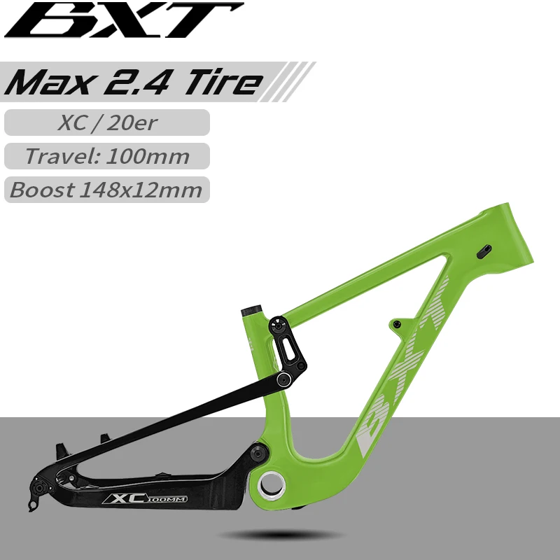 BXT 20er Full Suspension MTB Carbon Frame Disc brake Frame Carbon Frameset Fit for Tire 20er,Max 2.4Tire
BXT 20er Full Suspension MTB Carbon Frame Disc brake Frame Carbon Frameset Fit for Tire 20er,Max 2.4Tire