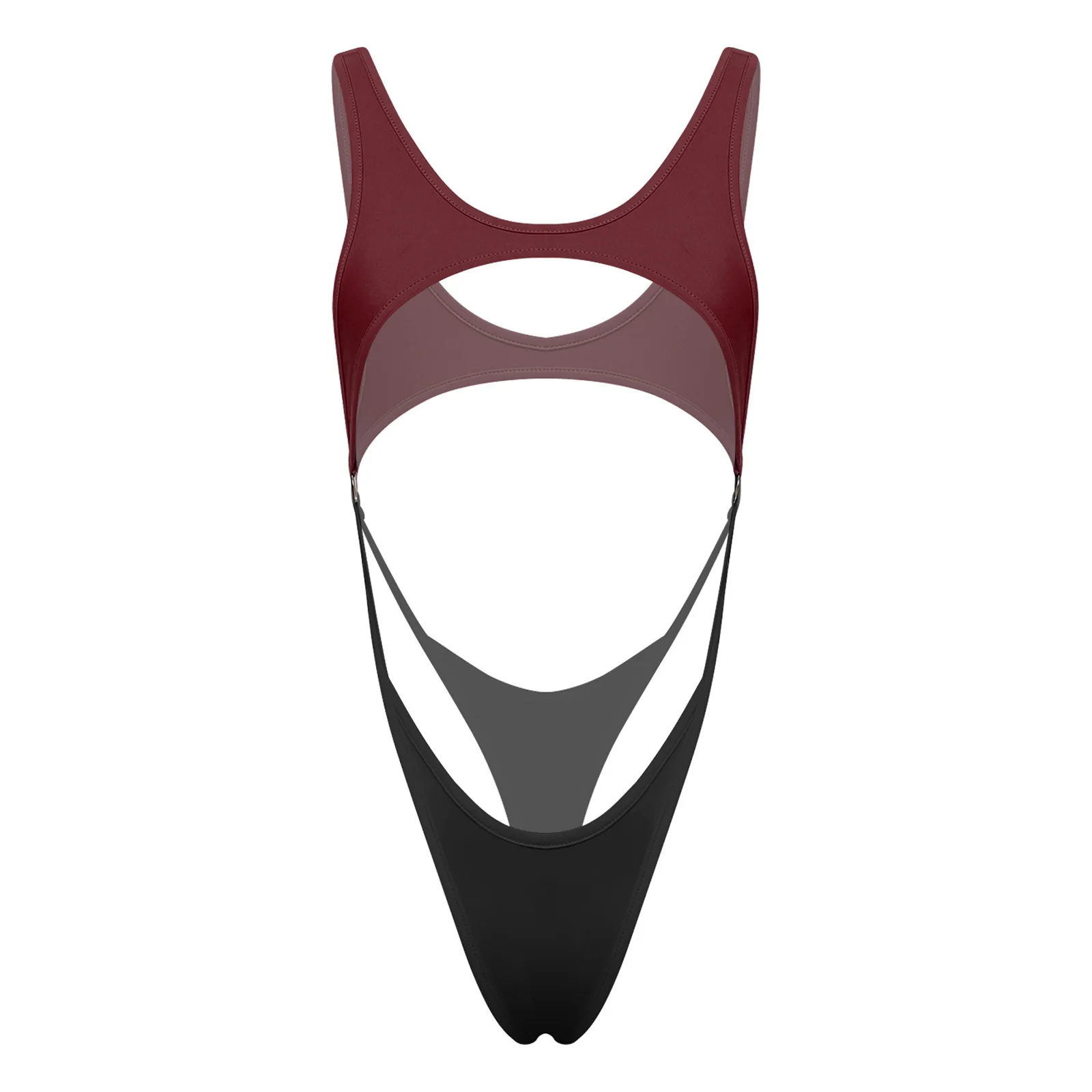 Womens Lingerie Bikini Swimsuit Cutout High Cut One-piece Monokini Swimwear Cutout Sleeveless O-ring Bikini Thong Bodysuit
Womens Lingerie Bikini Swimsuit Cutout High Cut One-piece Monokini Swimwear Cutout Sleeveless O-ring Bikini Thong Bodysuit