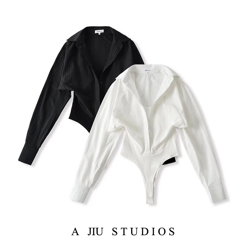 White Long Sleeve Shirt Women's Autumn Design Sense Small Audience Shirt Waist Inward Top Splice Fake Two-Piece Jumpsuit
White Long Sleeve Shirt Women's Autumn Design Sense Small Audience Shirt Waist Inward Top Splice Fake Two-Piece Jumpsuit