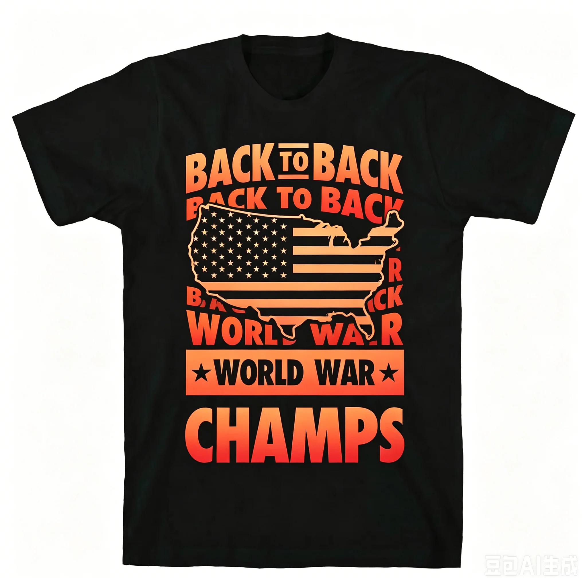 USA Patriotic "Back To Back World War Champs" Men's Casual Graphic Tee
USA Patriotic "Back To Back World War Champs" Men's Casual Graphic Tee