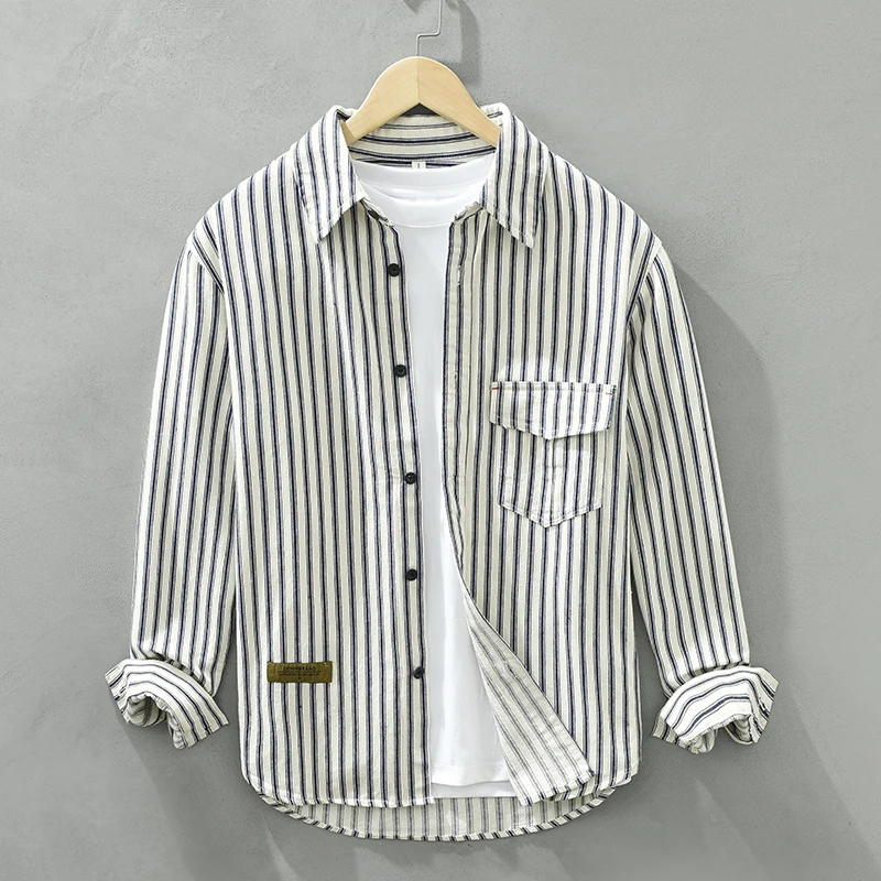 Autumn New White Print Shirt for Men Cotton Long Sleeve Turn-down Collar Shirts Fashion Loose Men's Clothing
Autumn New White Print Shirt for Men Cotton Long Sleeve Turn-down Collar Shirts Fashion Loose Men's Clothing