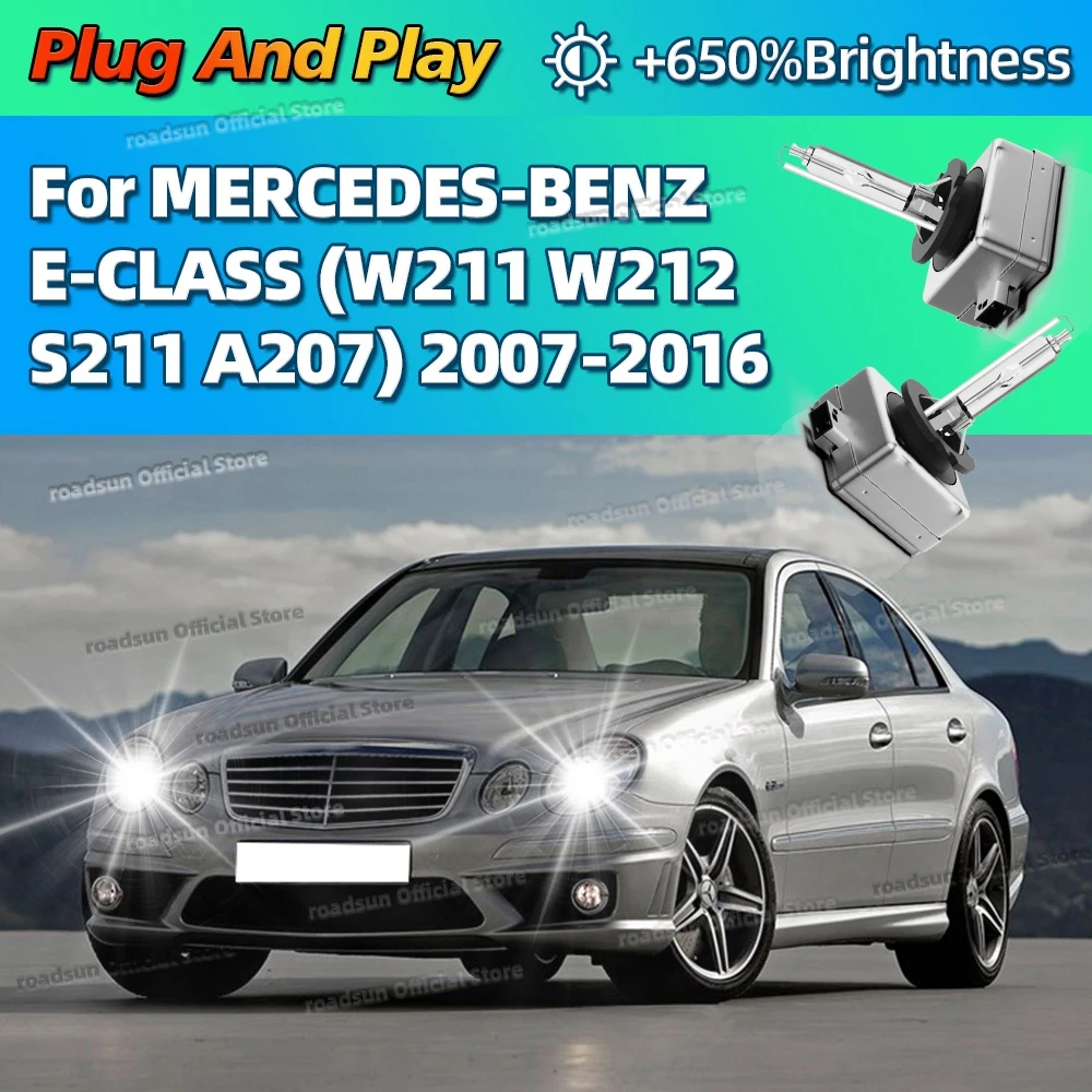 Xenon HID Lamp Bulbs Car Headlight D1S 6000K Light For MERCEDES BENZ E CLASS W211 W212 S211 A207 2007-2016 2012 2013 2014
Xenon HID Lamp Bulbs Car Headlight D1S 6000K Light For MERCEDES BENZ E CLASS W211 W212 S211 A207 2007-2016 2012 2013 2014