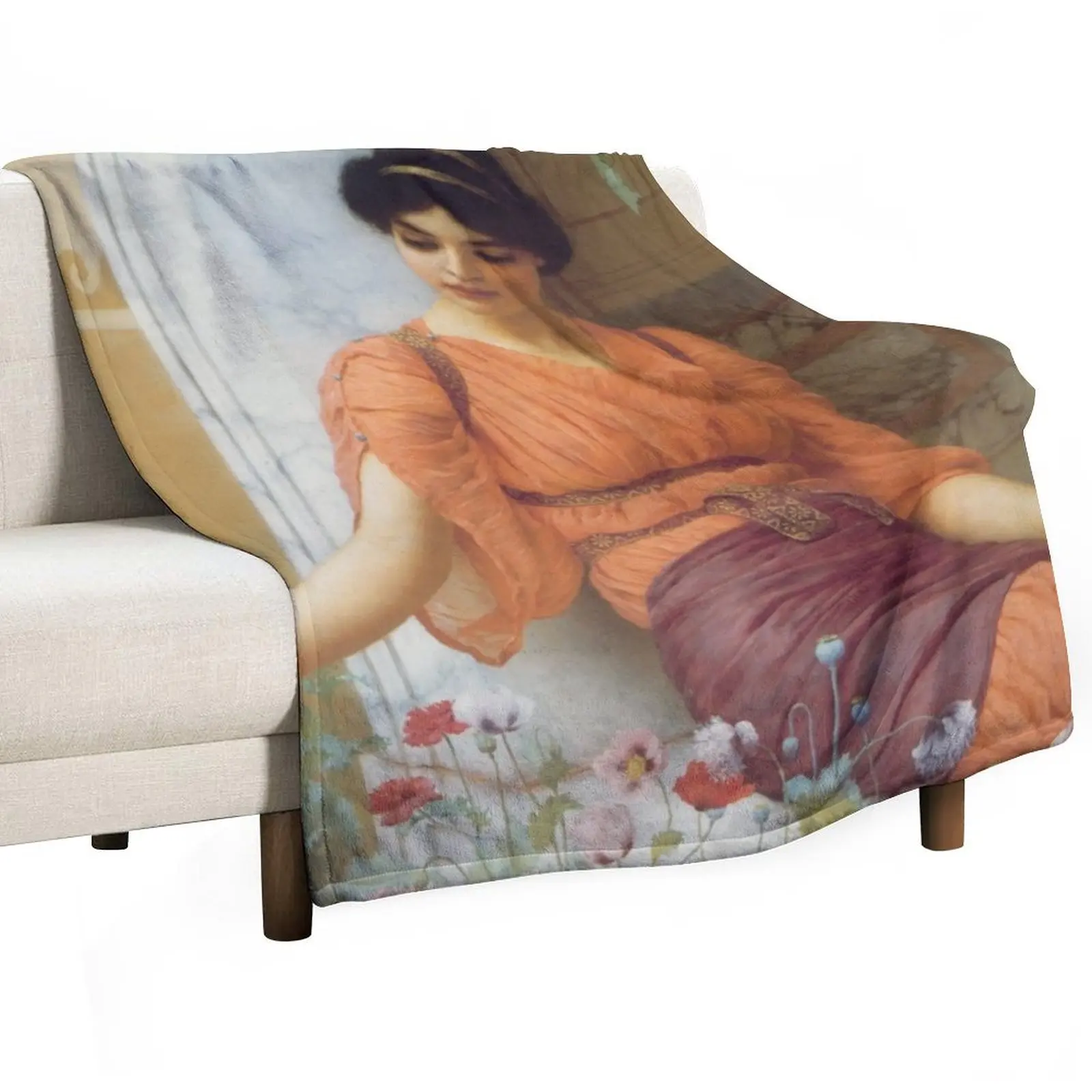 Summer Flowers - John William Godward Throw Blanket Bed covers for sofa Blankets
Summer Flowers - John William Godward Throw Blanket Bed covers for sofa Blankets