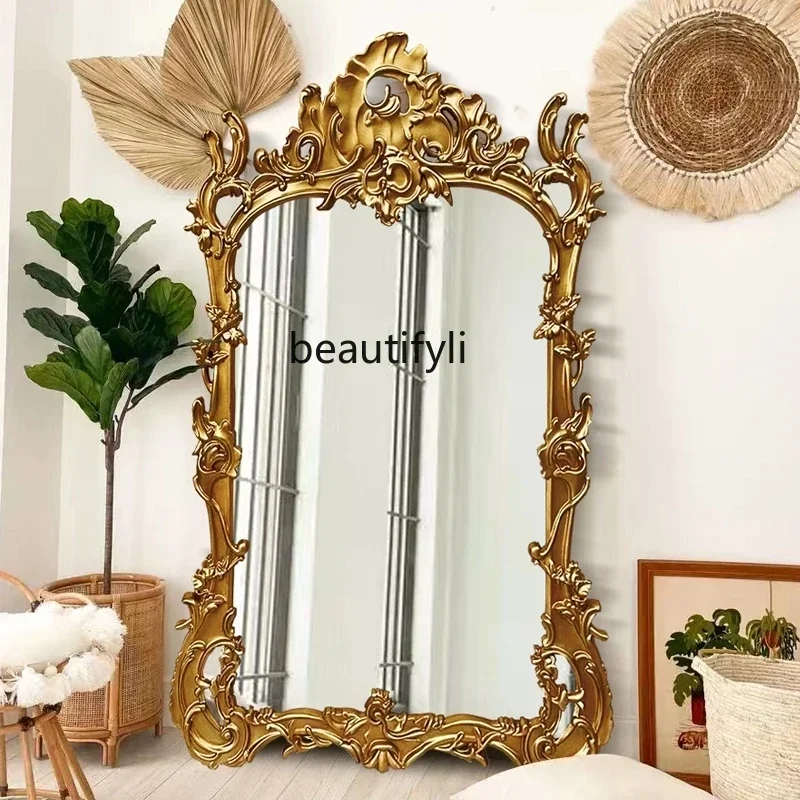 TTT French retro full-length mirror European luxury carved floor-to-ceiling mirror villa fireplace decorative mirror
TTT French retro full-length mirror European luxury carved floor-to-ceiling mirror villa fireplace decorative mirror