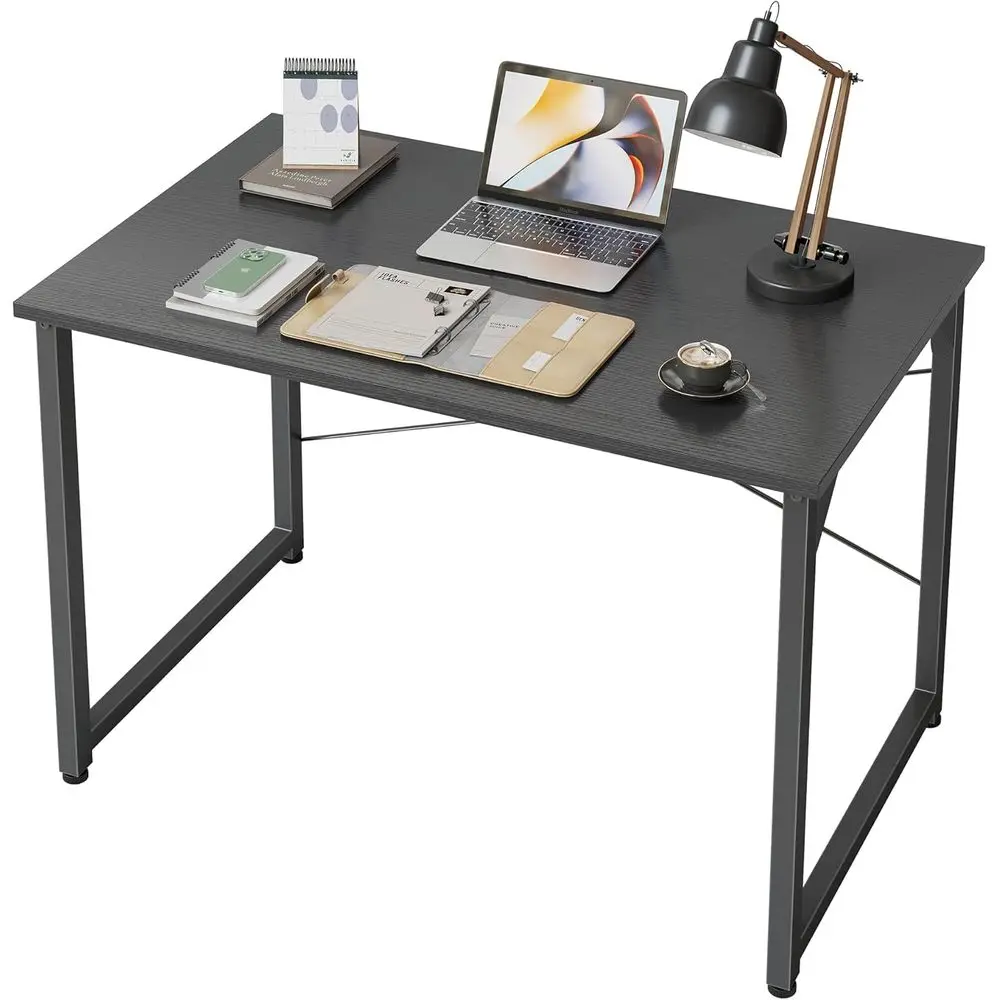 Computer Desk 32" Study Writing Table for Home Office, Modern Simple Style PC Desk, Black Metal Frame, Pure Black
Computer Desk 32" Study Writing Table for Home Office, Modern Simple Style PC Desk, Black Metal Frame, Pure Black
