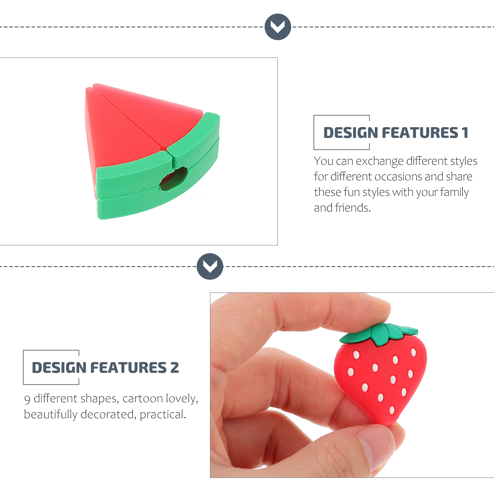 9pcs Fruit Shaped Cable Cover USB Cord Protector Data Line Cover Charging Cable Organizer Compatible Computers Laptops
9pcs Fruit Shaped Cable Cover USB Cord Protector Data Line Cover Charging Cable Organizer Compatible Computers Laptops