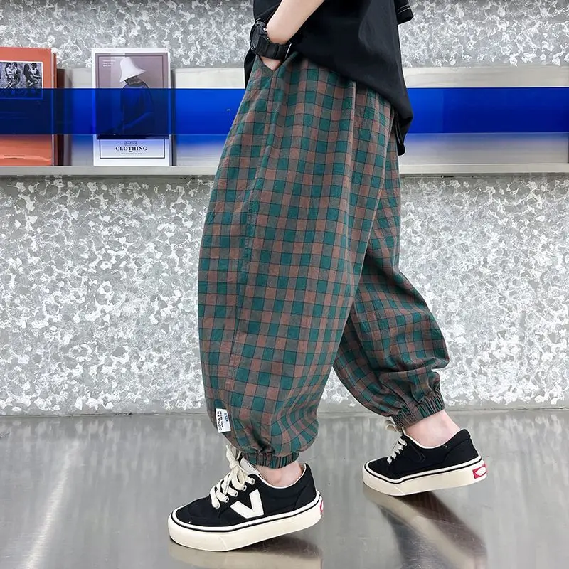 Boys Summer 2026 New Arrival Trendy Lightweight Ice Silk Plaid Long Pants
Boys Summer 2026 New Arrival Trendy Lightweight Ice Silk Plaid Long Pants