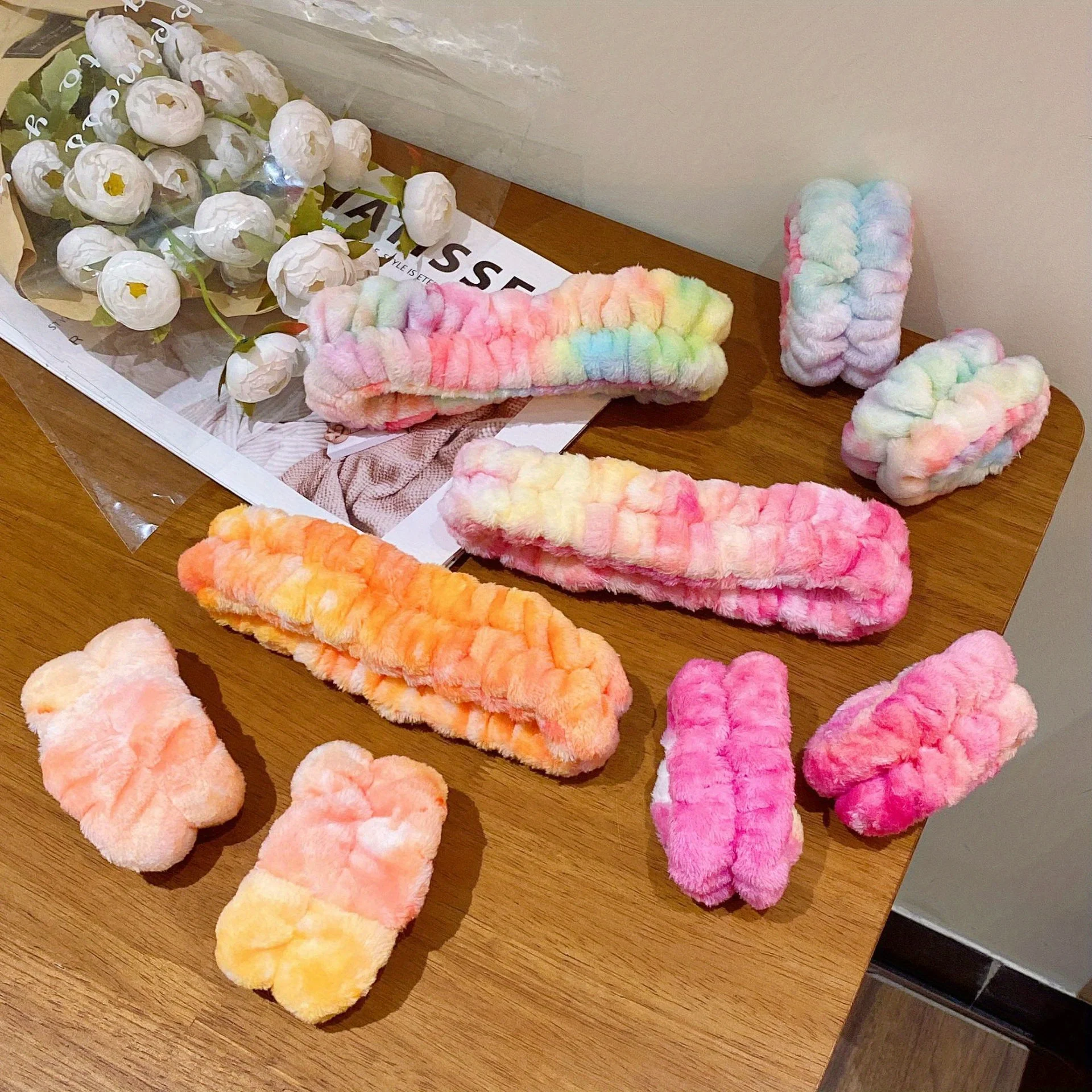 Chic Tie Dyed Soft Warm Coral Fleece Headbands for Women Ladies Spa Yoga Dress Up Washing Face Hairbands Turban Head Wears
Chic Tie Dyed Soft Warm Coral Fleece Headbands for Women Ladies Spa Yoga Dress Up Washing Face Hairbands Turban Head Wears