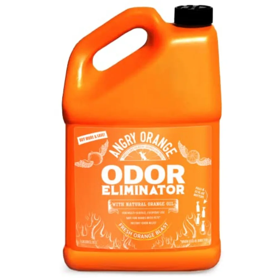 Angry Orange Pet Odor Eliminator for Dog and Cat Urine, Carpet Stains, and Strong Smells Cleaner with Natural Orange Oil 1 Gall
Angry Orange Pet Odor Eliminator for Dog and Cat Urine, Carpet Stains, and Strong Smells Cleaner with Natural Orange Oil 1 Gall