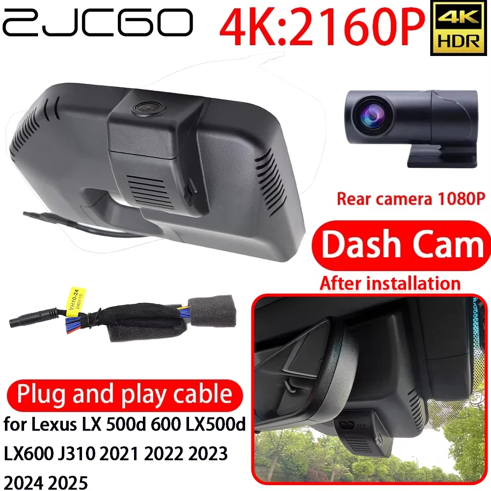 ZJCGO for Lexus LX 500d 600 LX500d LX600 J310 2021 2022 2023 2024 2025 4K DVR Dash Cam Wifi Front 2160P Rear Camera 24h Monitor
ZJCGO for Lexus LX 500d 600 LX500d LX600 J310 2021 2022 2023 2024 2025 4K DVR Dash Cam Wifi Front 2160P Rear Camera 24h Monitor