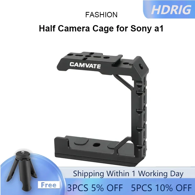 Полуклетка для камеры HDRIG для Sony A1 с креплением для обуви и пластиной Arca для штатива, светодиодная фоторучка для камеры Sony
Полуклетка для камеры HDRIG для Sony A1 с креплением для обуви и пластиной Arca для штатива, светодиодная фоторучка для камеры Sony