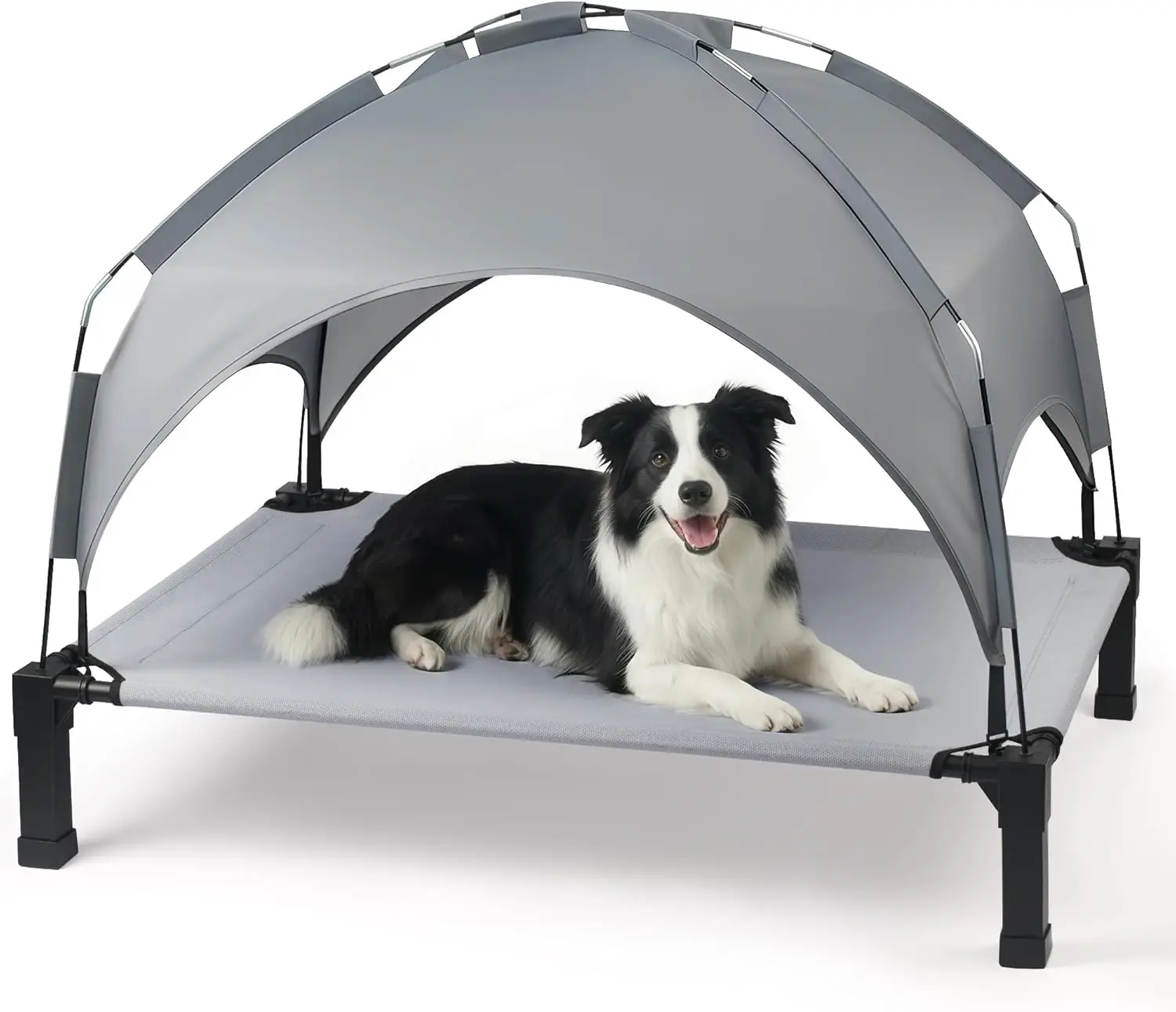Elevated Dog Bed with Removable Canopy, Portable Pet Cot with Sun Shade Tent, Raised Cooling Bed for Dogs, 42in
Elevated Dog Bed with Removable Canopy, Portable Pet Cot with Sun Shade Tent, Raised Cooling Bed for Dogs, 42in