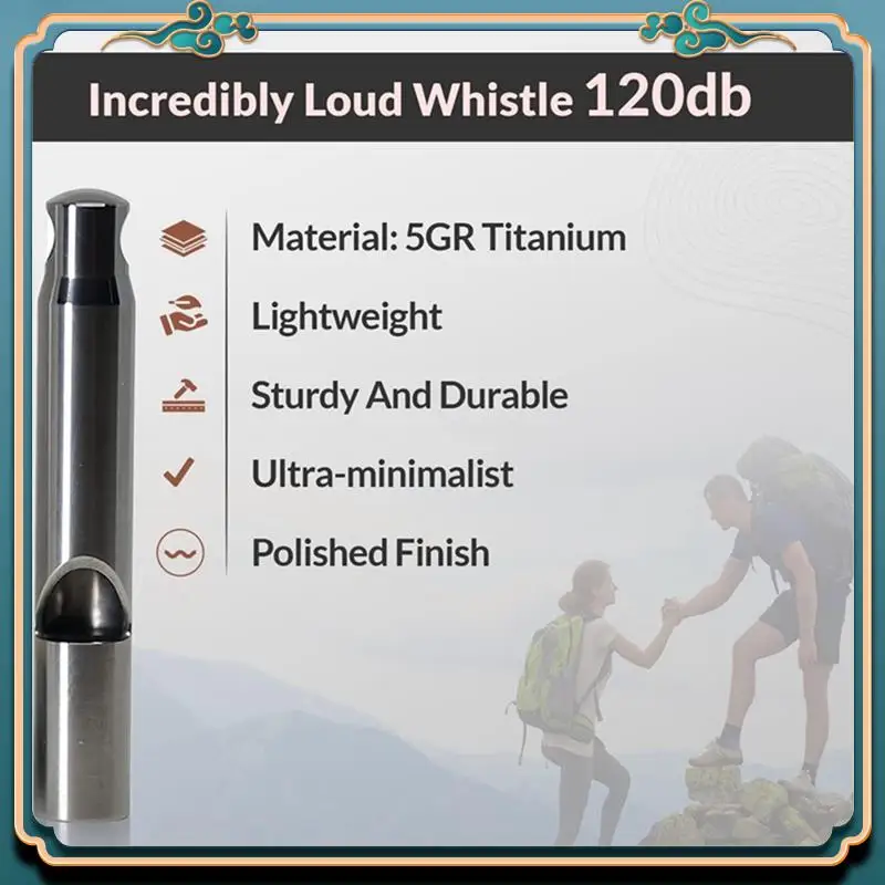 1 Set Titanium Alloy Whistle Emergency Survival Safety Whistle Outdoor Camping Whistle
1 Set Titanium Alloy Whistle Emergency Survival Safety Whistle Outdoor Camping Whistle