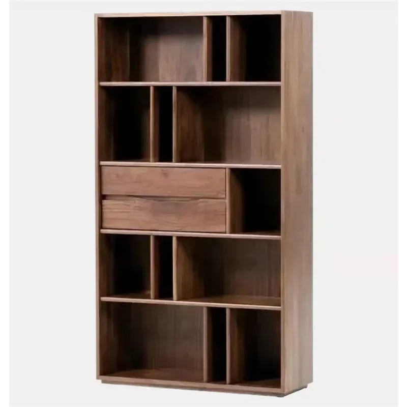 North American black walnut all-solid wood bookcase bookshelf modern simple new Chinese style integrated
North American black walnut all-solid wood bookcase bookshelf modern simple new Chinese style integrated
