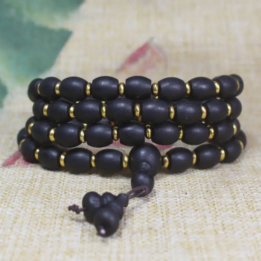 Natural Sandalwood 108 Beads Mala Necklace with Gold Accent Spiritual Jewelry
Natural Sandalwood 108 Beads Mala Necklace with Gold Accent Spiritual Jewelry