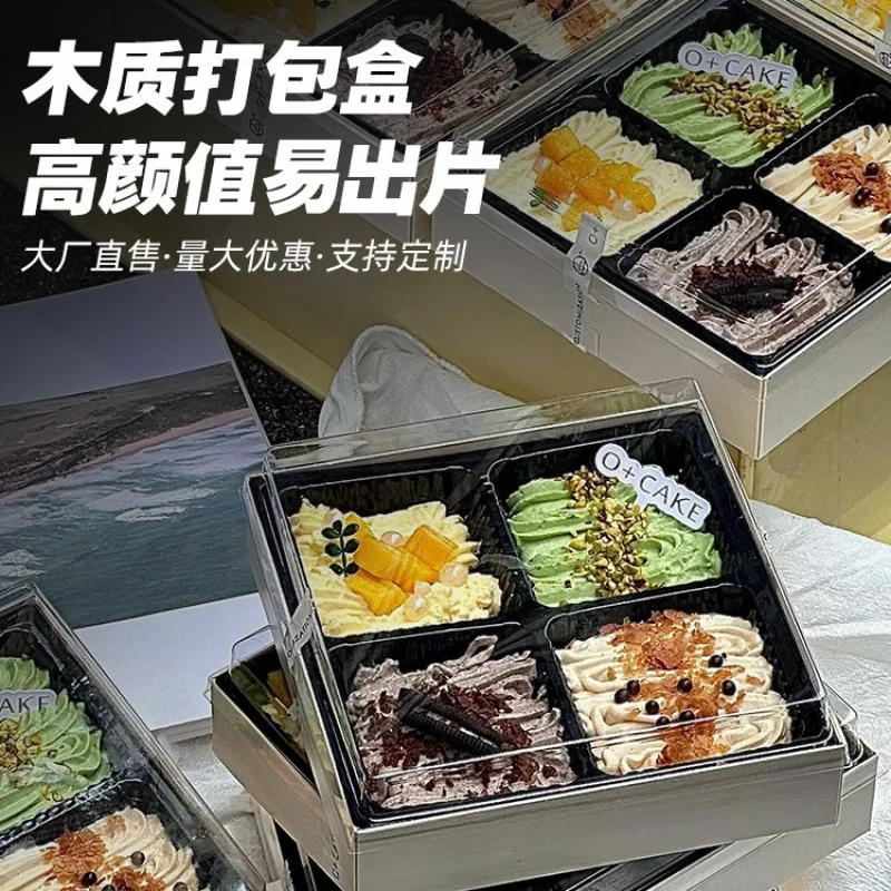 Customized. Internet Celebrity Happy Four-Grid Box Wooden Baking Four-Grid Four-Grid Cake Box Fruit Cake
Customized. Internet Celebrity Happy Four-Grid Box Wooden Baking Four-Grid Four-Grid Cake Box Fruit Cake