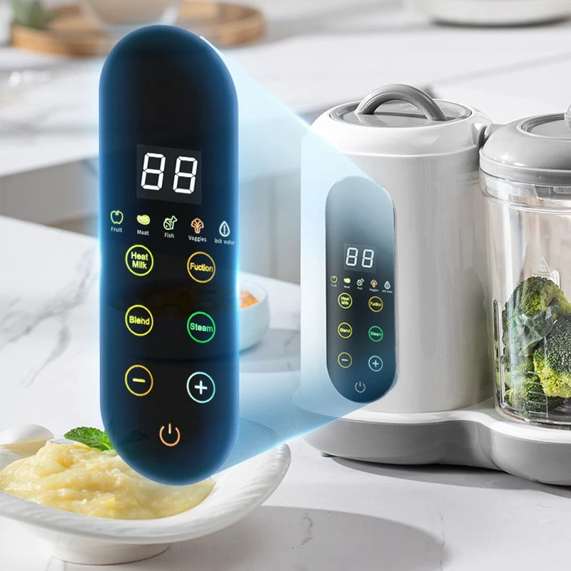 Автоматическая машина для приготовления детского питания, пароварка и блендер, автоматическая машина для пюре, сенсорное управление, нагревательная пластина из нержавеющей стали, 450 Вт
Автоматическая машина для приготовления детского питания, пароварка и блендер, автоматическая машина для пюре, сенсорное управление, нагревательная пластина из нержавеющей стали, 450 Вт