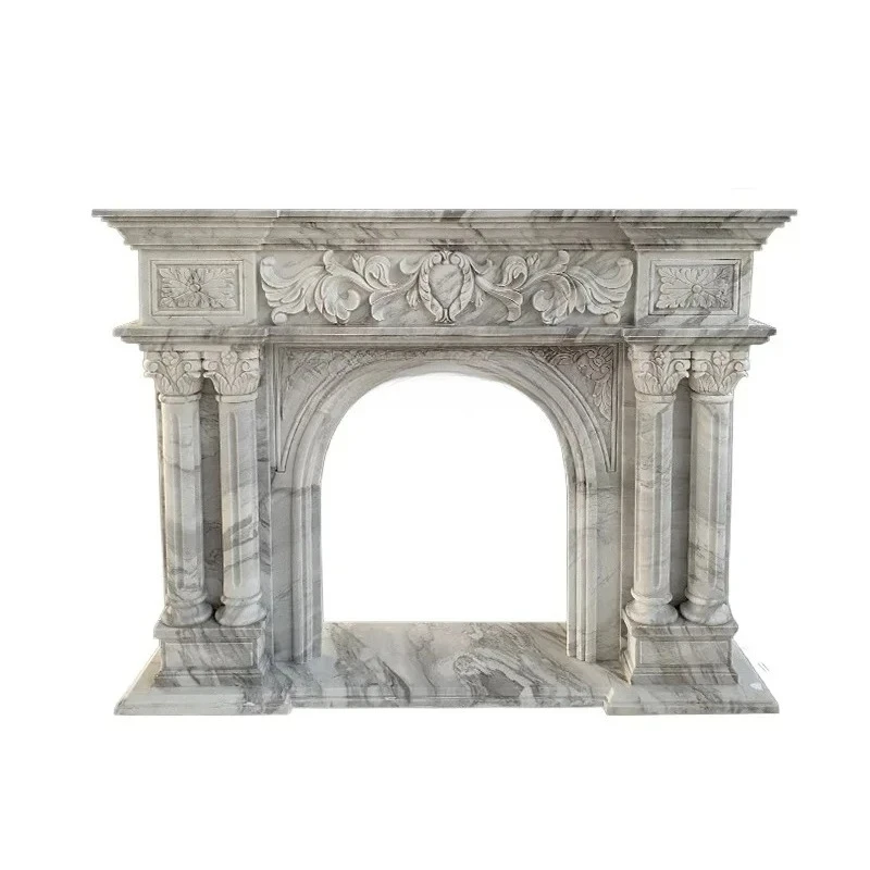 BBFrench natural jazz white marble fireplace European French decorative cabinet stone carving custom living room decoration
BBFrench natural jazz white marble fireplace European French decorative cabinet stone carving custom living room decoration