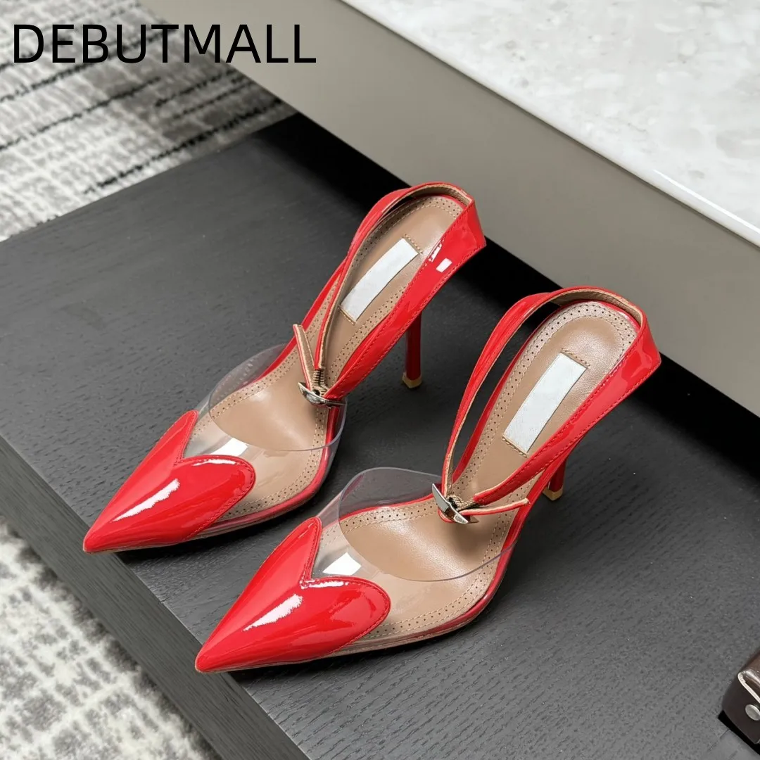 Real leather transparent toe cap sandals for women with slim heels, spring and summer new style French heart-shaped pointed high
Real leather transparent toe cap sandals for women with slim heels, spring and summer new style French heart-shaped pointed high