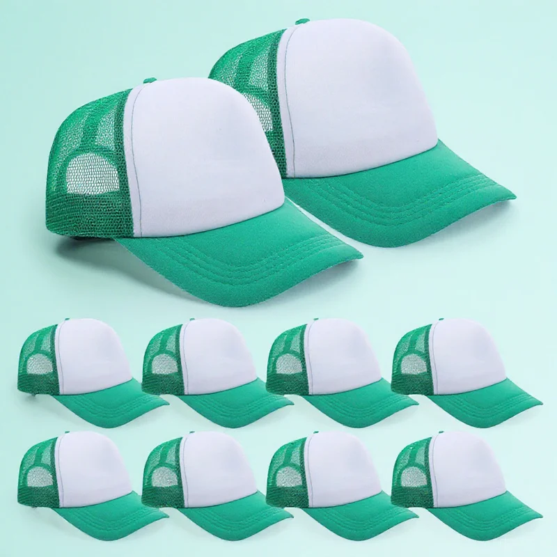 10 Pcs Baseball Cap Sublimation Mesh Caps Hat Blank Hats for Heat Transfer Golf Green
10 Pcs Baseball Cap Sublimation Mesh Caps Hat Blank Hats for Heat Transfer Golf Green