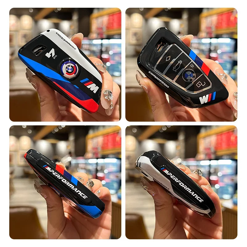 ABS Racing Sticker Style Remote Car Key Fob Cover Case for BMW M2 M4 Series i4 G22 G23 G26 G42
ABS Racing Sticker Style Remote Car Key Fob Cover Case for BMW M2 M4 Series i4 G22 G23 G26 G42