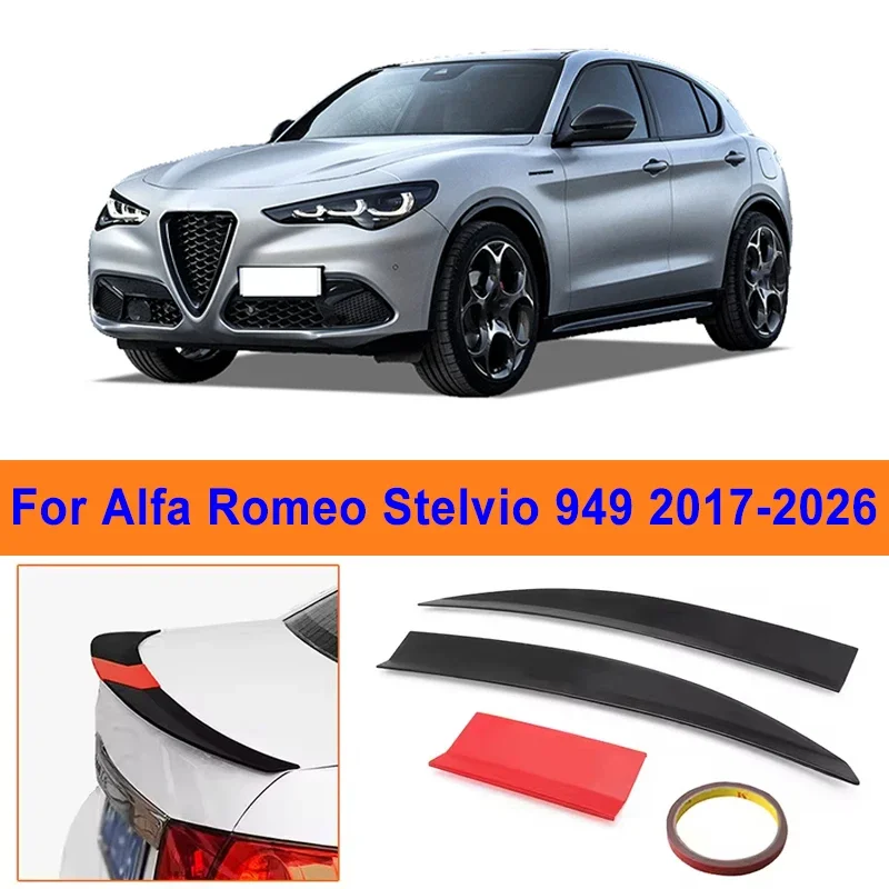 For Alfa Romeo Stelvio 949 2017-2026 3-Section ABS Rear Trunk Spoiler 115-125cm Adjustable Sports Decor Top Wing Car Parts
For Alfa Romeo Stelvio 949 2017-2026 3-Section ABS Rear Trunk Spoiler 115-125cm Adjustable Sports Decor Top Wing Car Parts