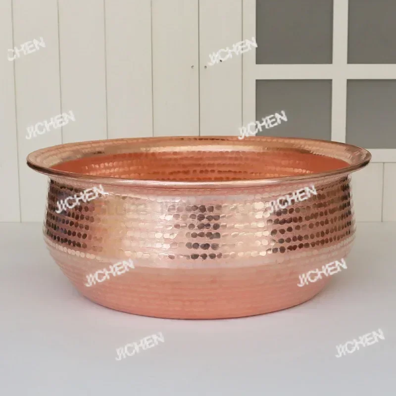 JC JC Elegant Handmade Copper Basin Pure Thick Copper Pot Upscale Decorative Gift For Luxury Home Aesthetics Traditional Casting
JC JC Elegant Handmade Copper Basin Pure Thick Copper Pot Upscale Decorative Gift For Luxury Home Aesthetics Traditional Casting