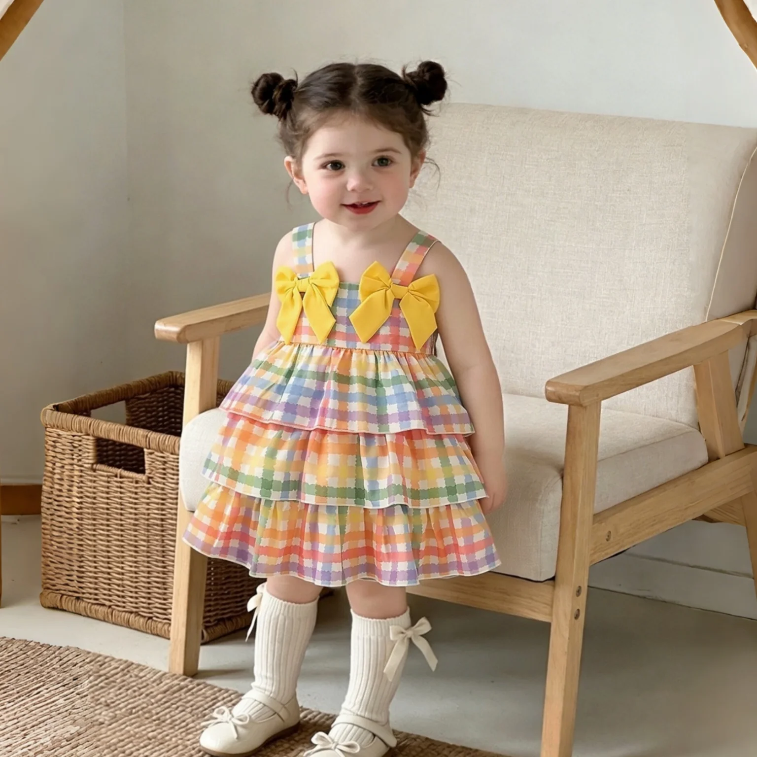 Sweet Beautiful Baby Dress Summer Color Checkered Bow Baby Girl'S Birthday Party Dress Children's Clothing 6 Months - 3 Years
Sweet Beautiful Baby Dress Summer Color Checkered Bow Baby Girl'S Birthday Party Dress Children's Clothing 6 Months - 3 Years